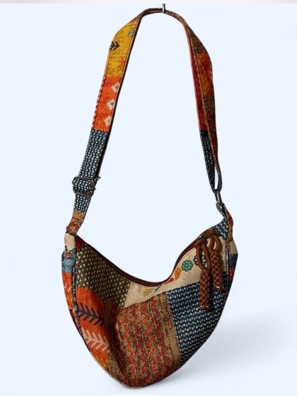 Patchwork Bohemian Hobo Bag - Multicolor